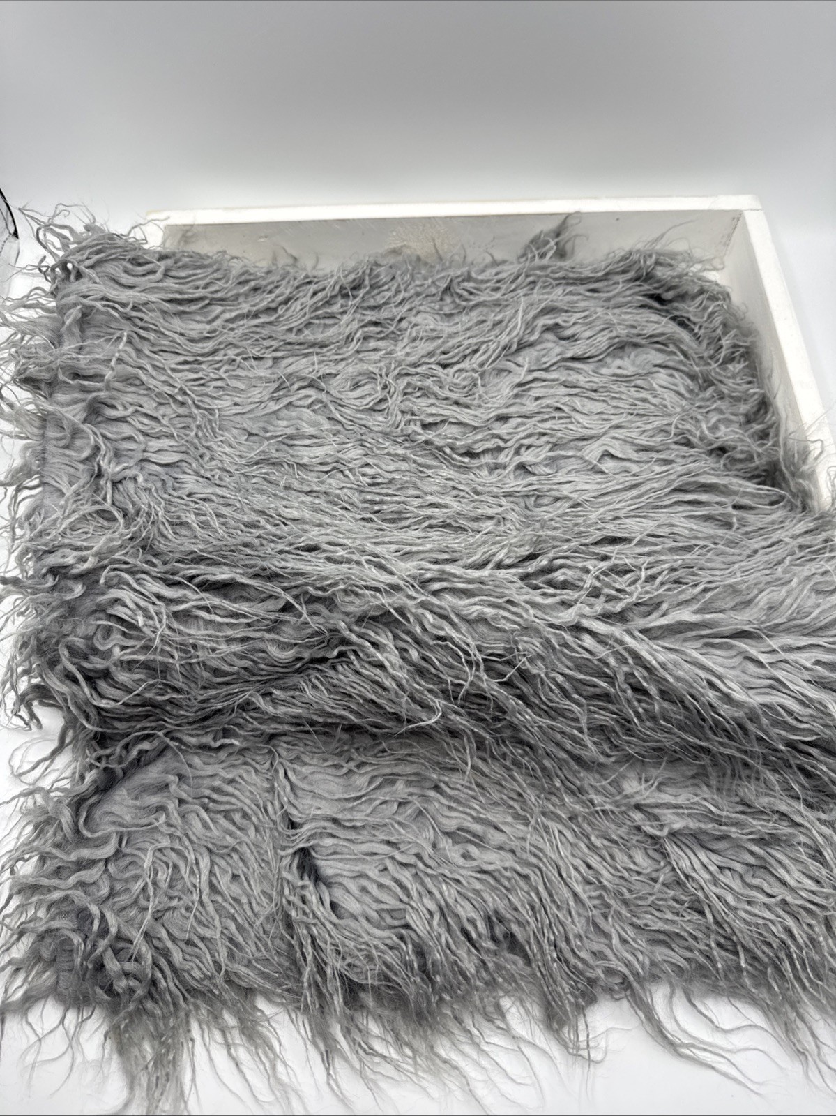 Newborn Photography Props Bed - White with Gray 0-2 Months