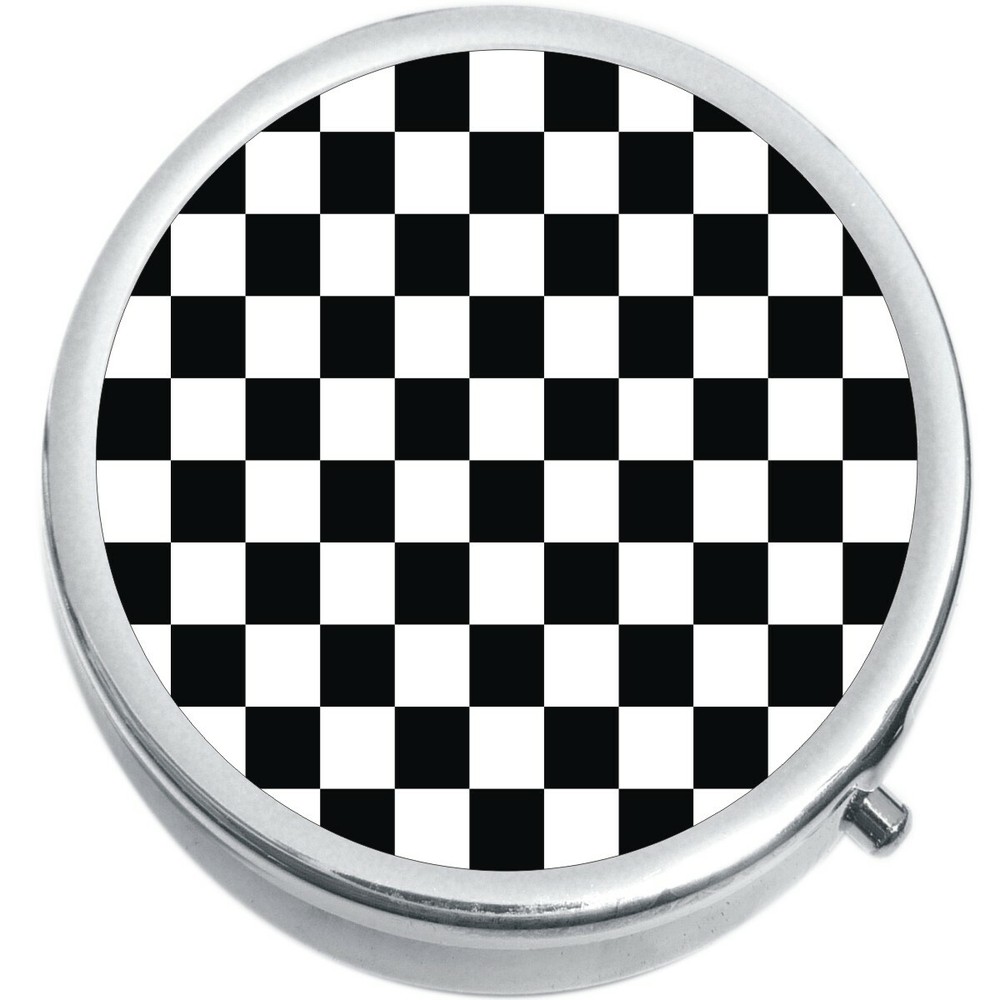 Checker  Medicine Vitamin Compact Pill Box