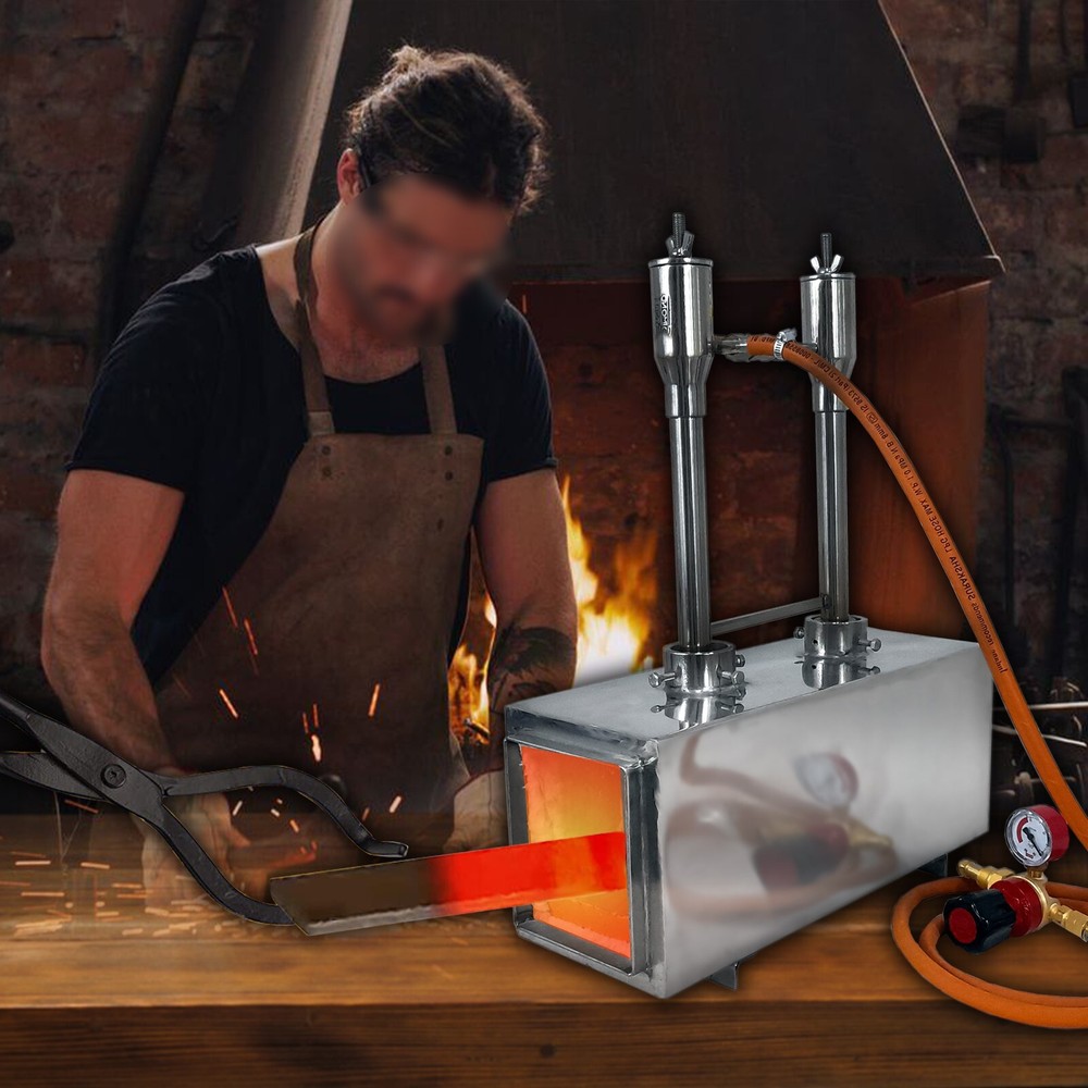 Propane Forge Double Burner (With Valve)