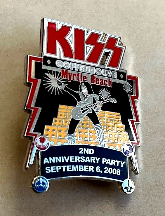 KISS Coffeehouse Myrtle Beach 2nd Anniversary 9/6/08 Tommy Pin #181/300 Spaceman