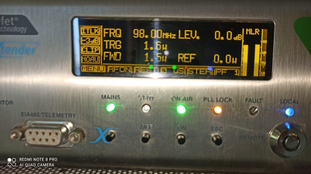 Broadcast Prof 5000w 5Kw ELENOS FM StereoTransmitter Wide Band 88/108 Mhz SLIM