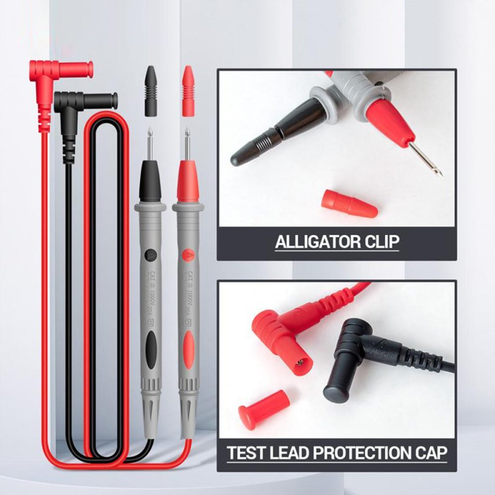 Digital Multimeter Tester AC DC Volt Ohm Amp Clamp Meter Auto Range LCD Handheld
