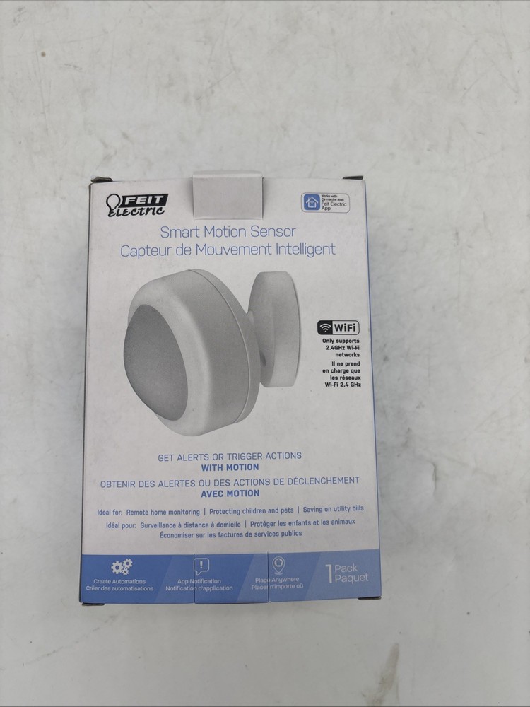 SMART MOTION SENSOR Wi-Fi FEIT Electric App Get Alerts SECURITY