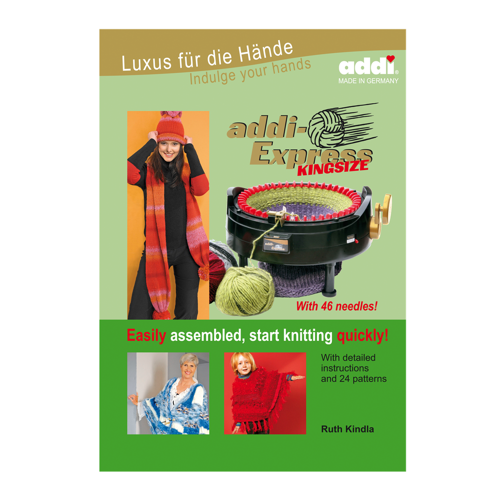 2 ADDI KNITTING MACHINES WITH 3 PATTERN BOOKS AND ACCESSORIES