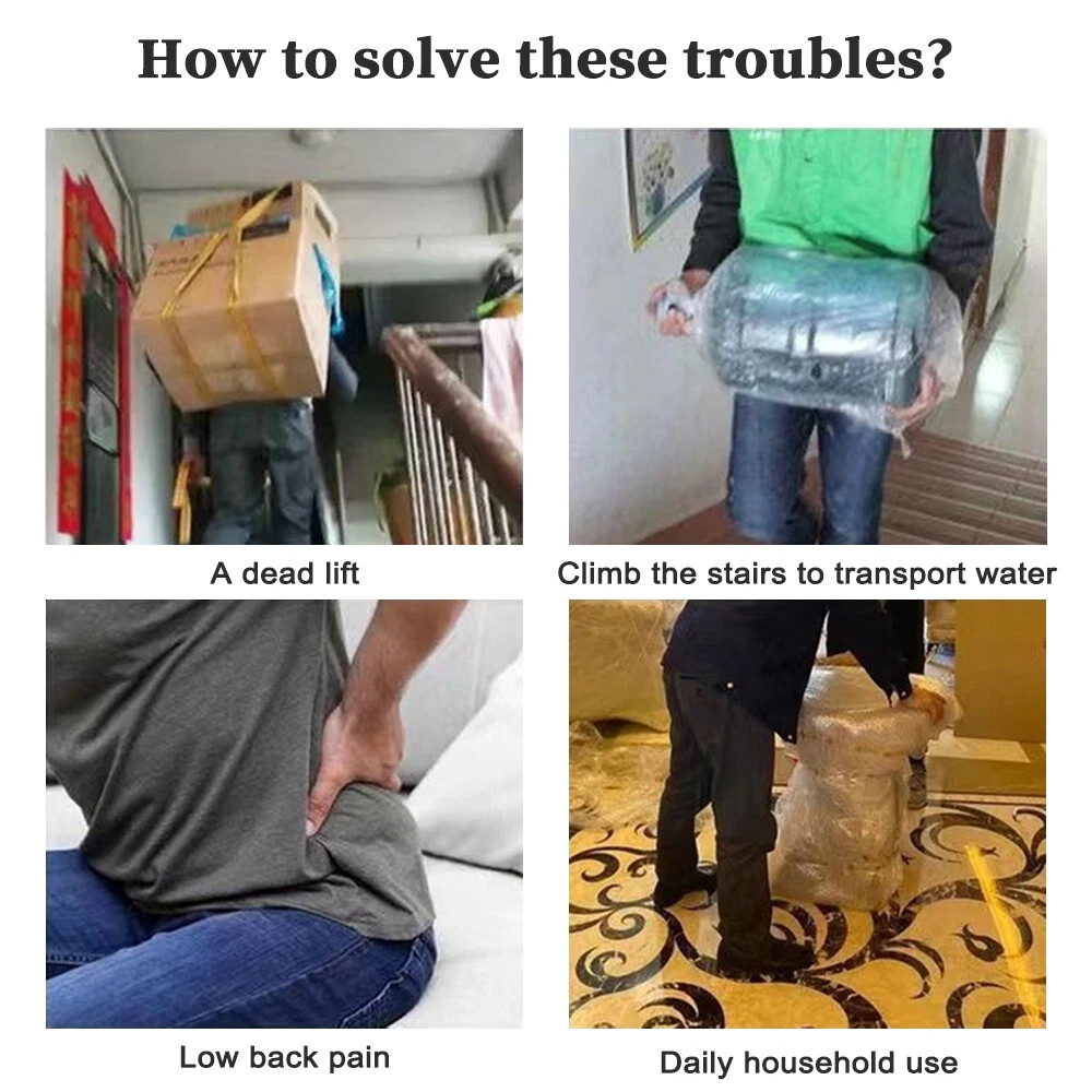 330 lbs Stair Climbing Cart Heavy Duty Folding Hand Truck Dolly 6 Wheels + Rope