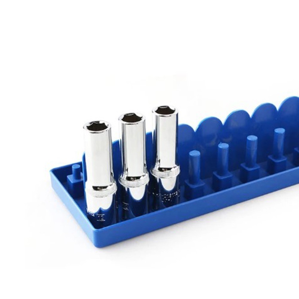 Socket Storage Organizer For Garage Workshop Metric Socket Tray Rack Holder