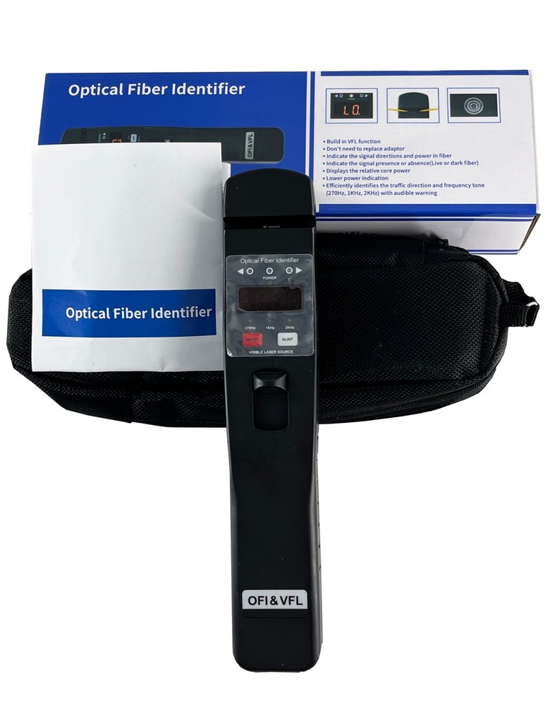 Fiber Optic Identifier with Identified Wavelength Range 750-1700nm VFL Function