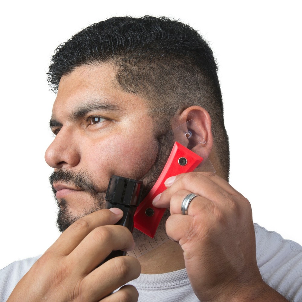 Beard Shaping Line Up Tool - Styling Template Guide for Perfect Edging