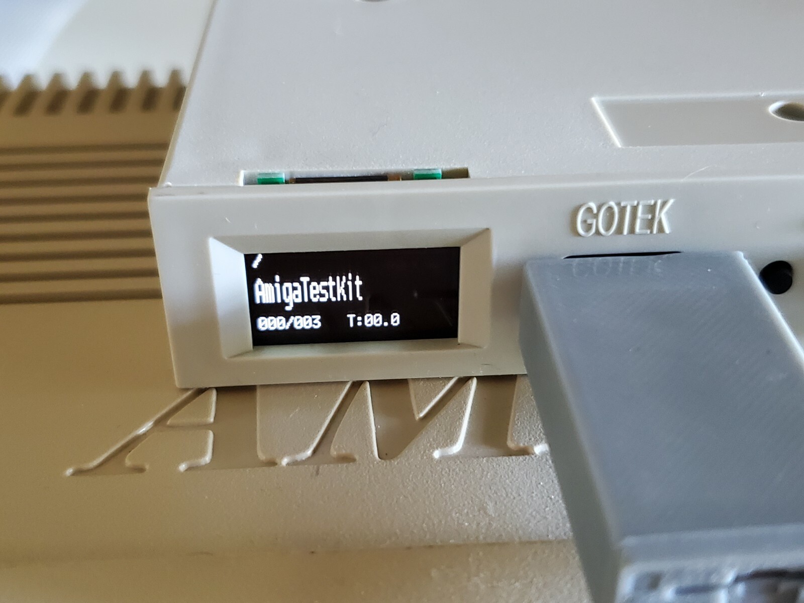 Gotek Beige USB Floppy Emulator AT435 OLED Speaker-Amiga Atari IBM Roland AKAI