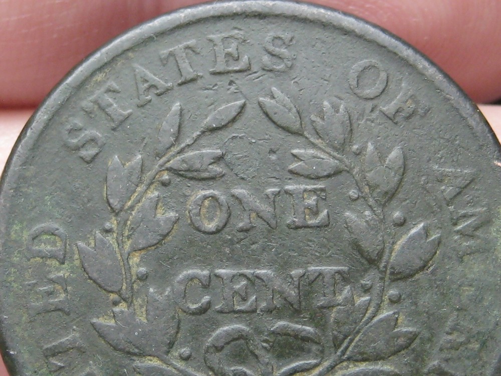 1801 Draped Bust Large Cent Penny- Fine/VF Reverse Details