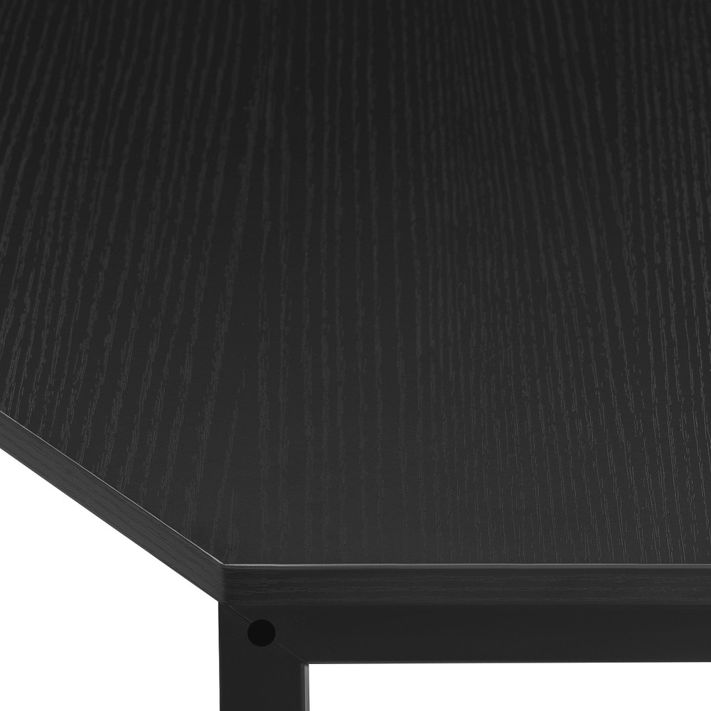 Triangular Corner Desk, Small Desk with Outlets, Free Standing Corner Table