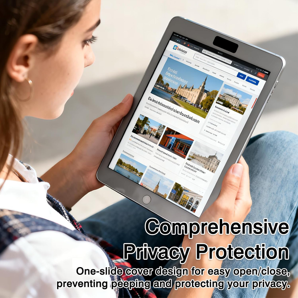 Webcam Cover Slide (6-Pack) – Extra-Large Privacy Shield for Laptop, Tablet, PC