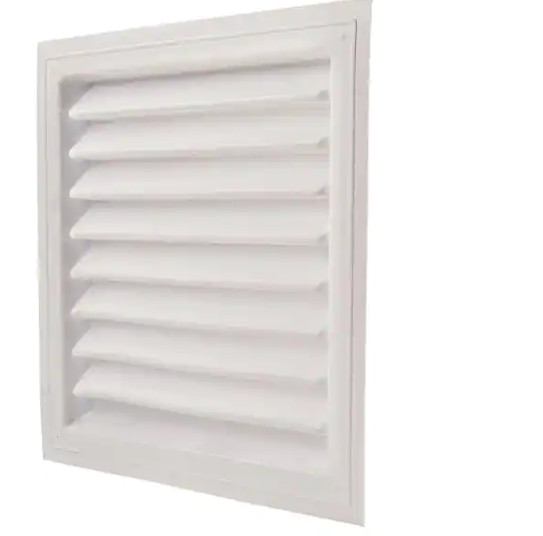 White Plastic Wall Louver Vent Intake Exhaust Gable Vent Multiple Sizes