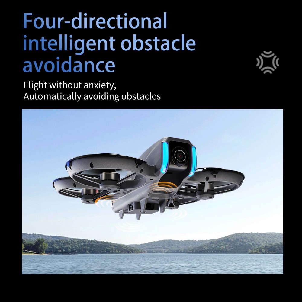 AE21 Drone FPV 720P Camera Obstacle Avoidance 4.3" Screen Quadcopter 2 Battery