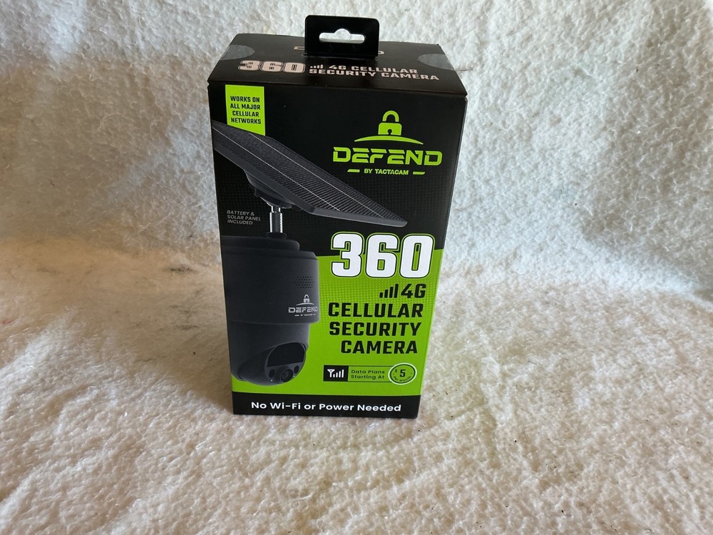 Tactacam Defender 360 security camera NEW UNOPENED Solar powered 4G network
