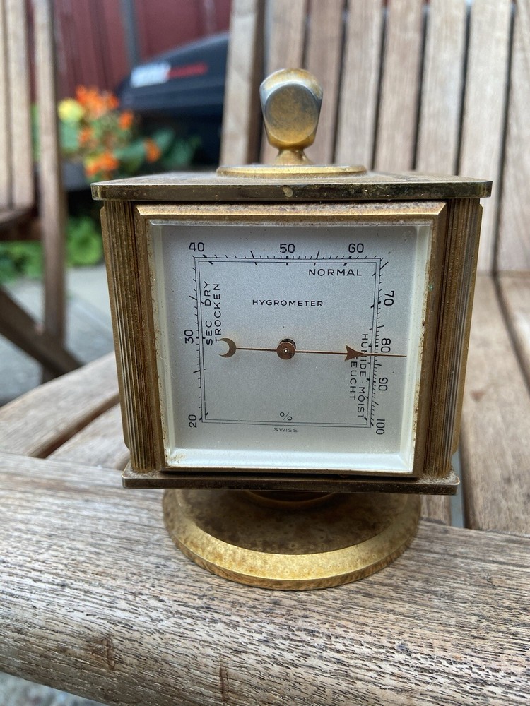 ROTATING RELIDE SWISS WORKING CLOCK W MULTI WEATHER STATION