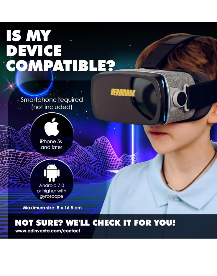Heromask Mathematics VR Headset Virtual Math Games Age 5+