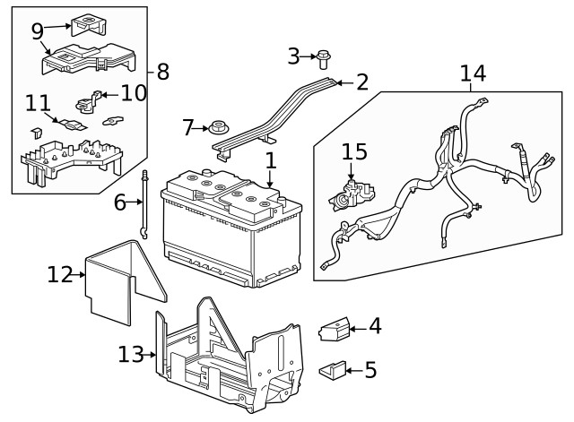 Genuine GM Voltage Sensor 13542821