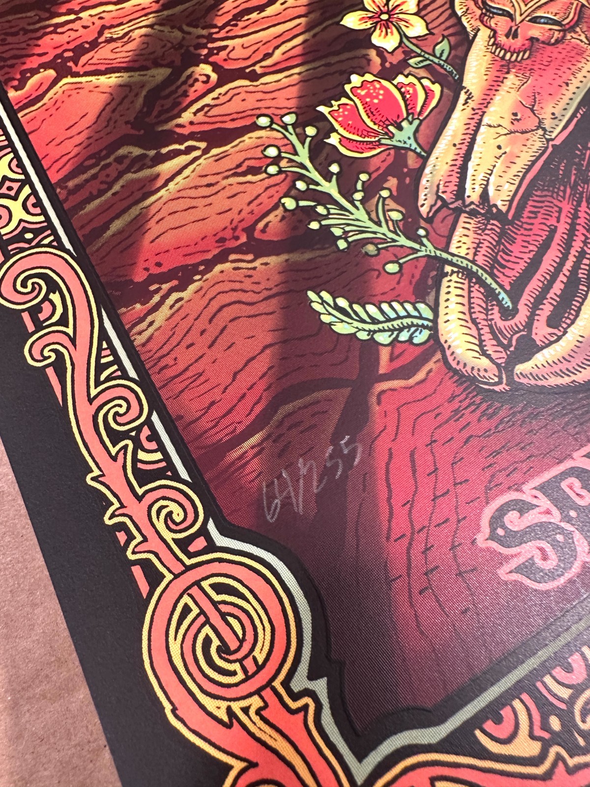 🤠 EMEK Dead & Company VIP Poster Sphere 2025 Vegas #/255 Cowboys GD60 Weir