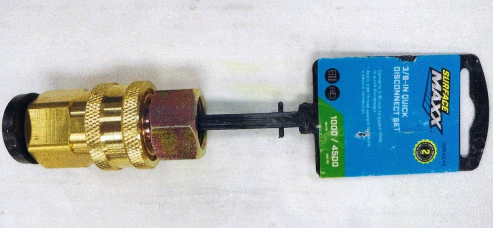 Surface Maxx Pressure Washer 3/8" Threaded Quick Connect Set 4500 PSI-3 Pack-New