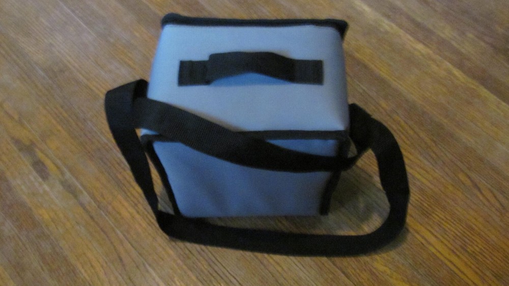 Hard Side Cooler Grey Comfortable Carrying Handles❤