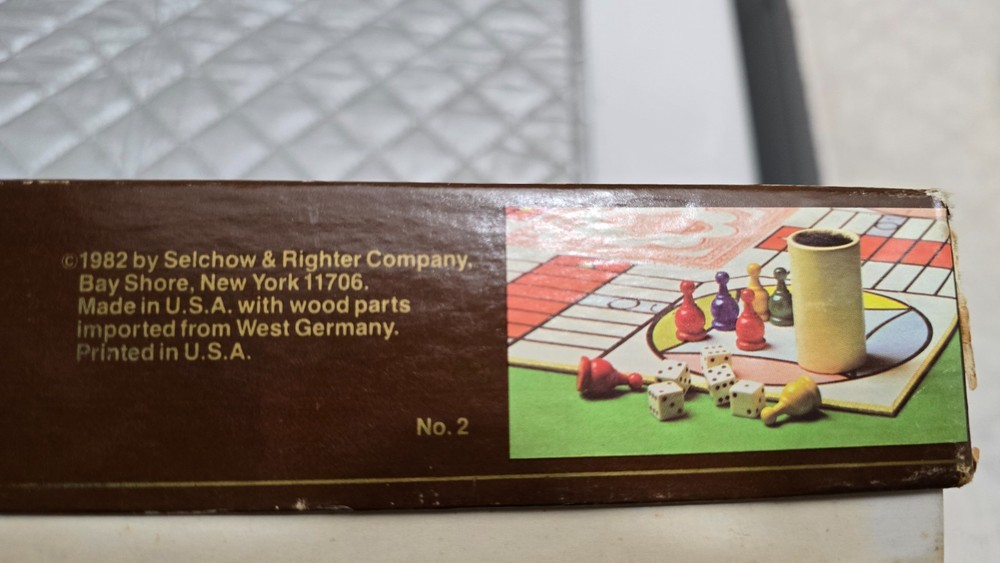 Vintage 1982 Parcheesi Selchow & Righter - Complete