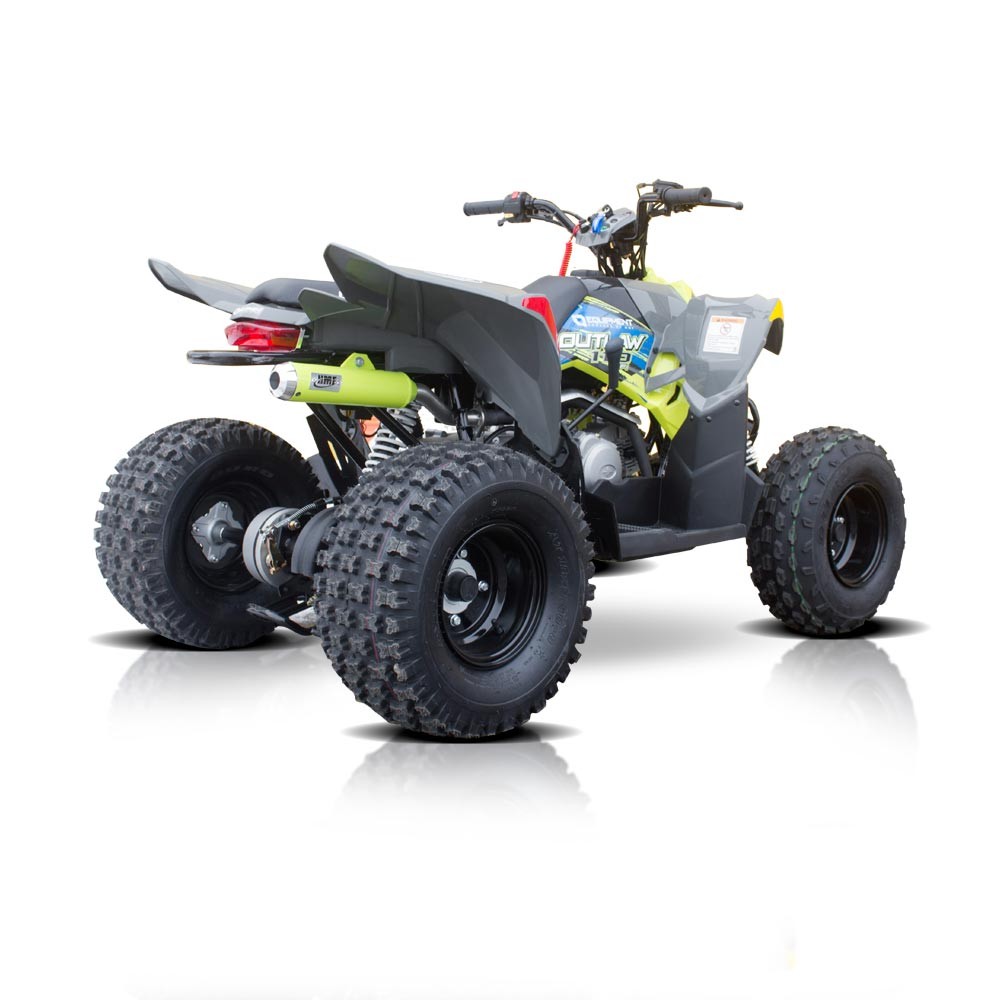 HMF Slip On Exhaust for Pol/Can-Am Out/Sprtsmn/Rng(70-110) (07-25) Pink w/Mini