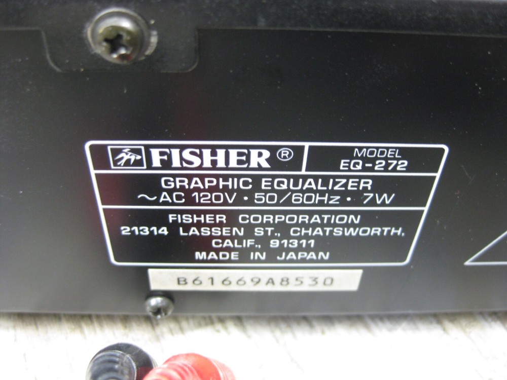 Fisher EQ-272 Stereo Graphic Equalizer WORKS Studio Standard