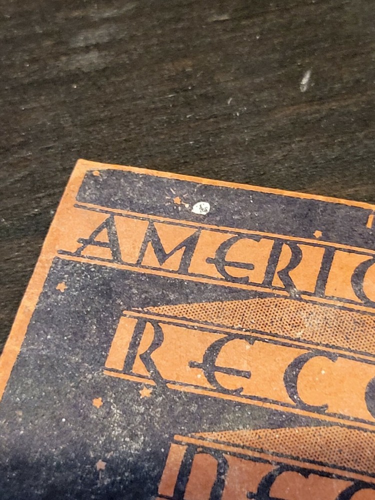 Gramophone phonograph needle packet American record empty