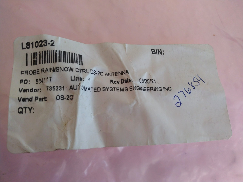 DS-2C Rain/Snow Sensor Control