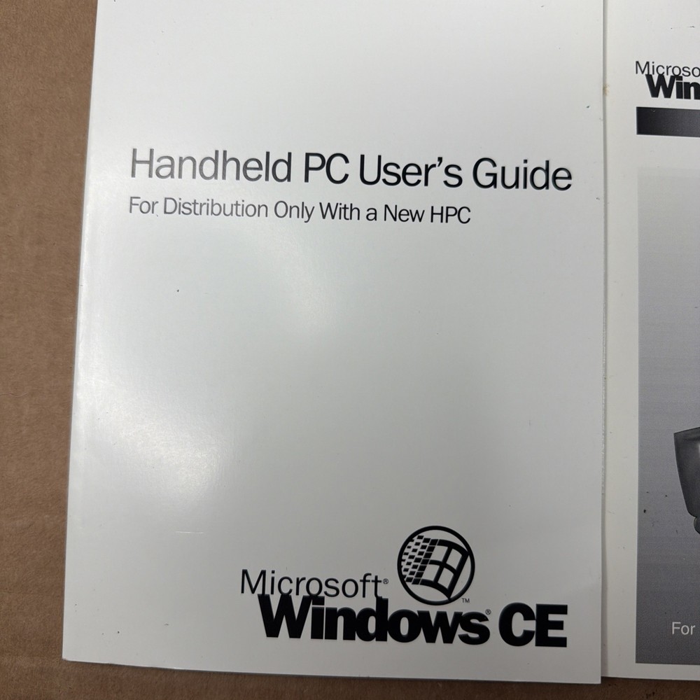 Microsoft Windows CE Handheld PC COA Disk Operating System Guide Manual Books