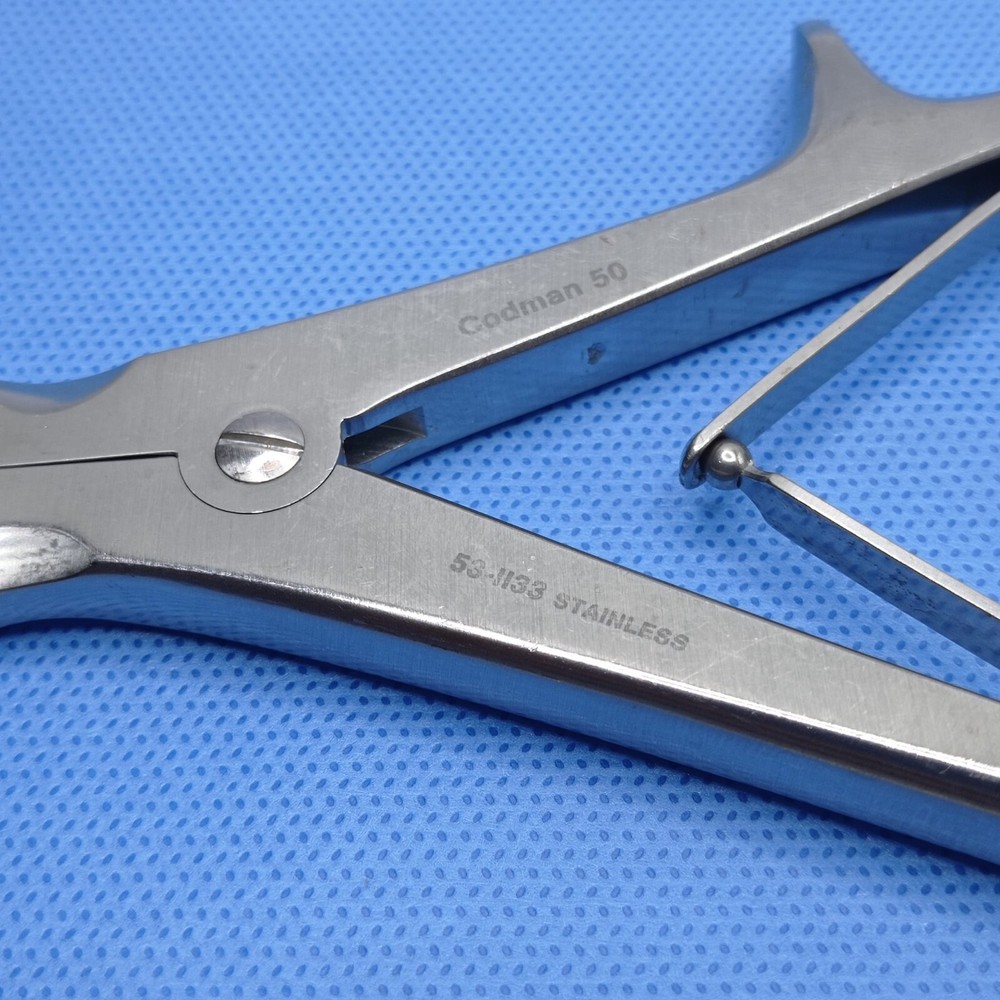 53-1046 Codman 42 Echlin Laminectomy Rongeur Double Action Angular 3mm