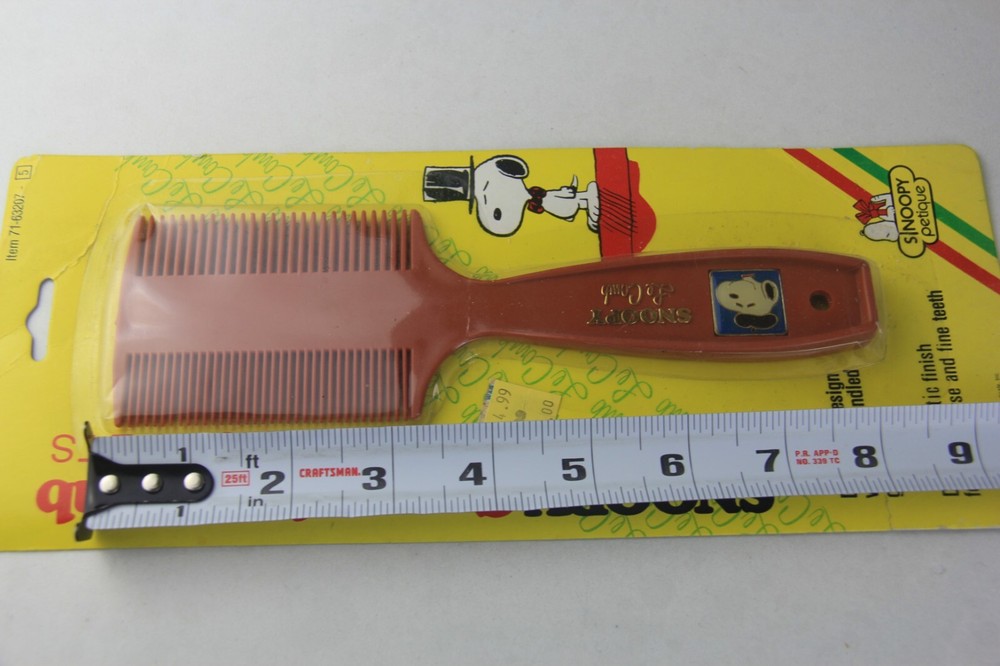 Vintage Snoopy Grooming Comb for Pets