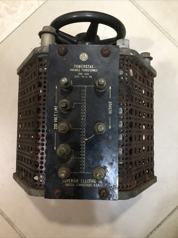 Superior Electronics Powerstat Variable Transformer Type S649 230V 9 AMP