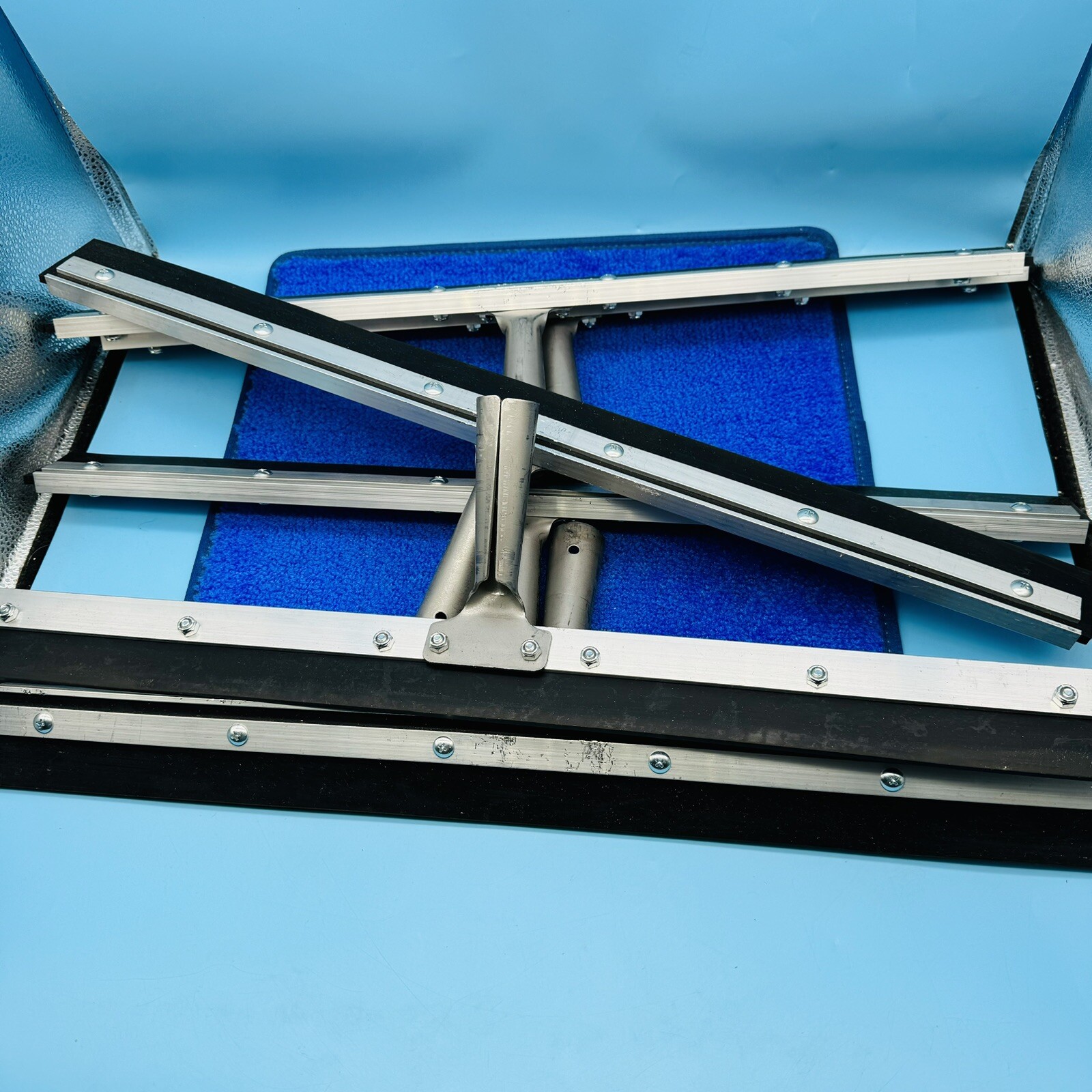 6x Weiler 45507 24" Rubber Fill Floor Squeegee - Straight