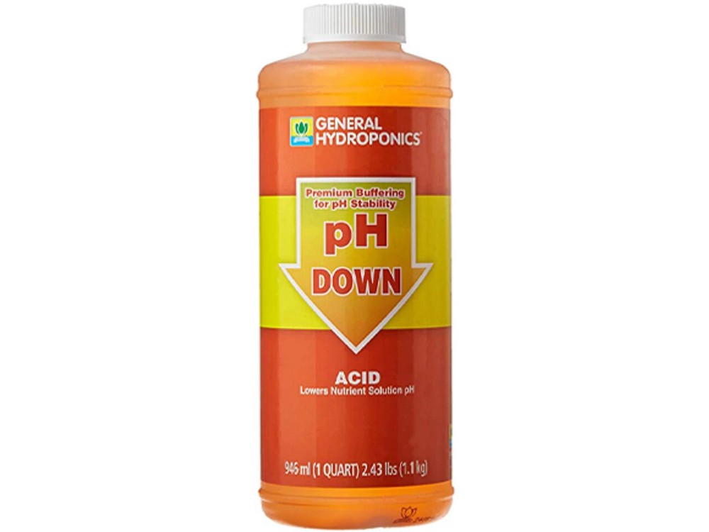 General Hydroponics pH Down 32oz Quart