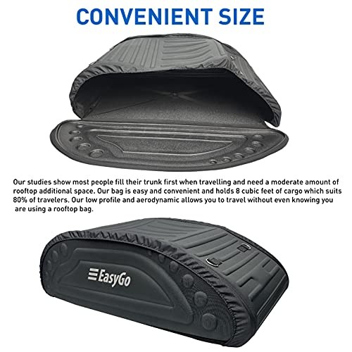 EasyGoProduct Aerodynamic Car Rooftop Cargo Carrier Bag - Soft Roof Top