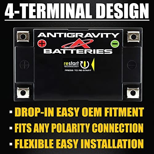 Antigravity AT7B Performance Lithium Motorcycle Powersport Battery with Built