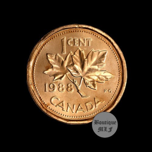 1988 Canada  1 cent uncirculated  coin from roll