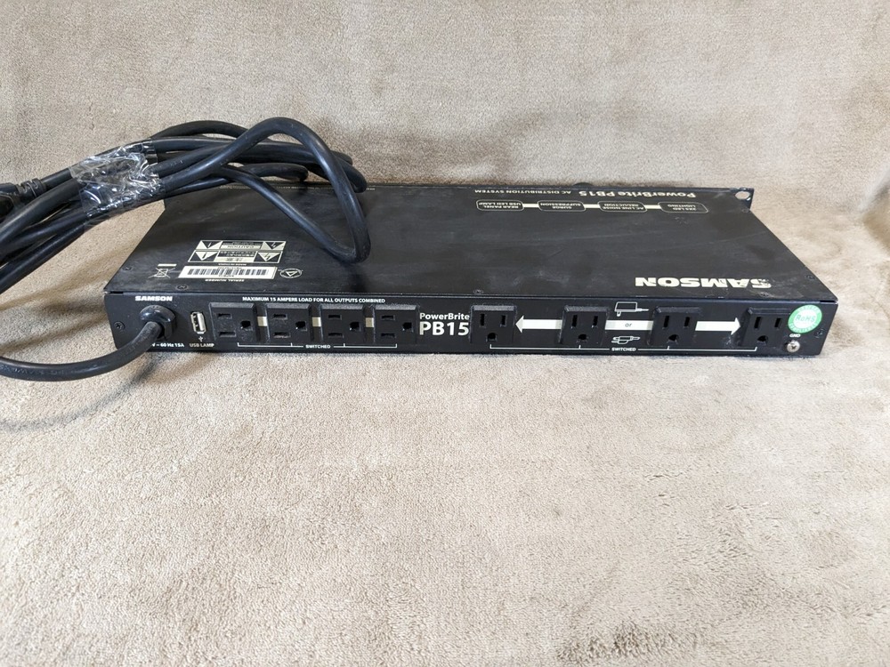 SAMSON POWERBRITE PB15 8-Outlet Power Conditioner AC Distribution System
