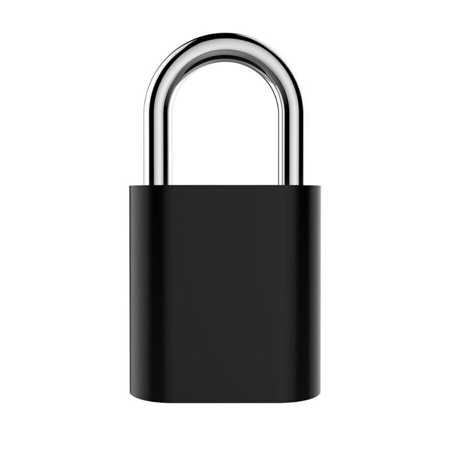 Smart Fingerprint Padlock Mini Security USB Rechargeable Keyless Lock Universal
