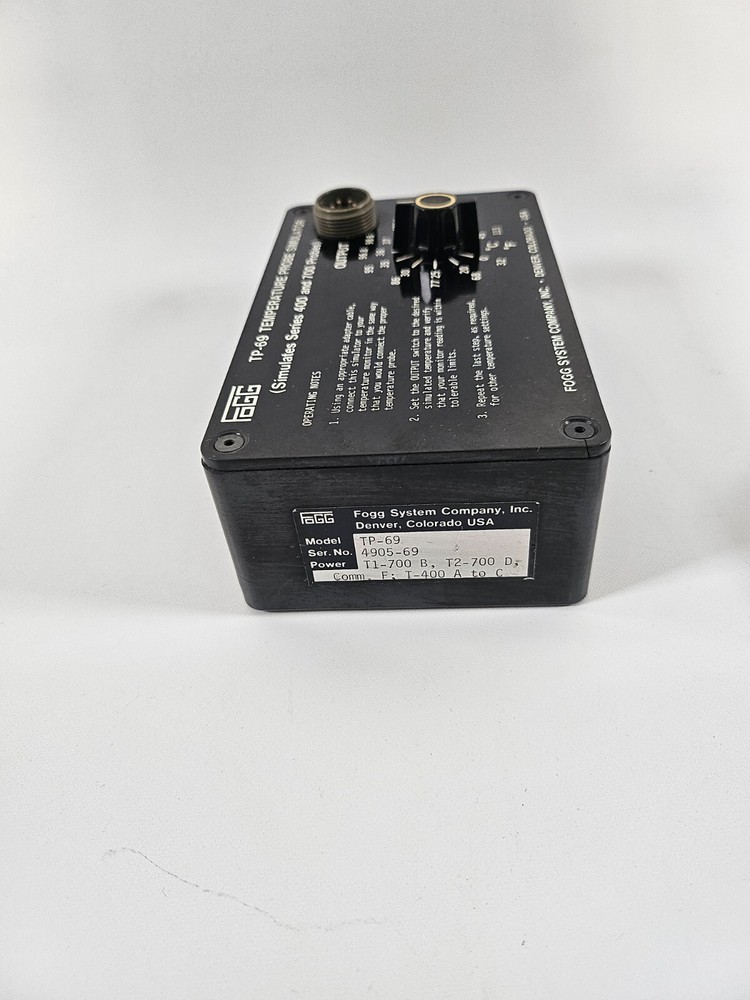 fogg system TP-69 temperature probe simulator