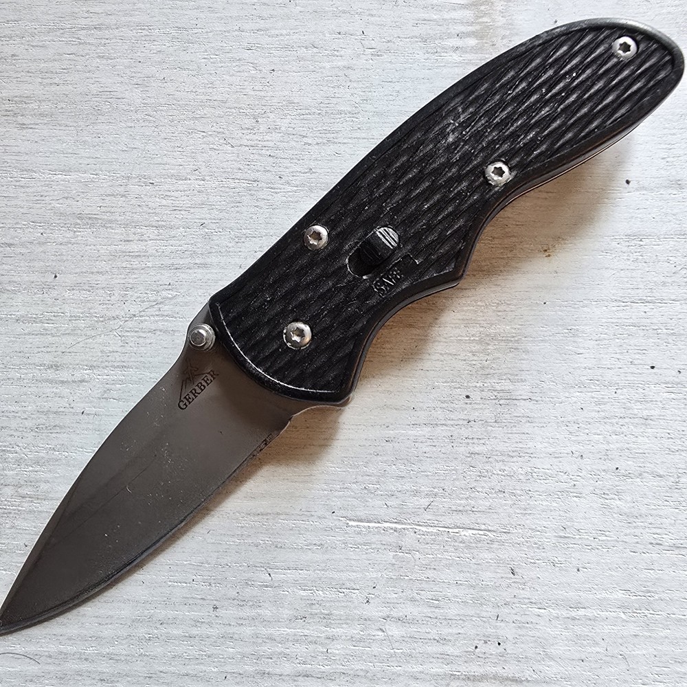 GERBER MINI FAST DRAW ASSISTED OPEN PLAIN EDGE KNIFE