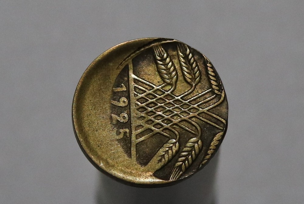 🧭 🇩🇪 GERMANY ERROR COIN WEIMAR OFF CENTRE B88 #K1246