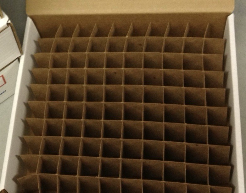 5 Cardboard Divider Grids (no box Included)