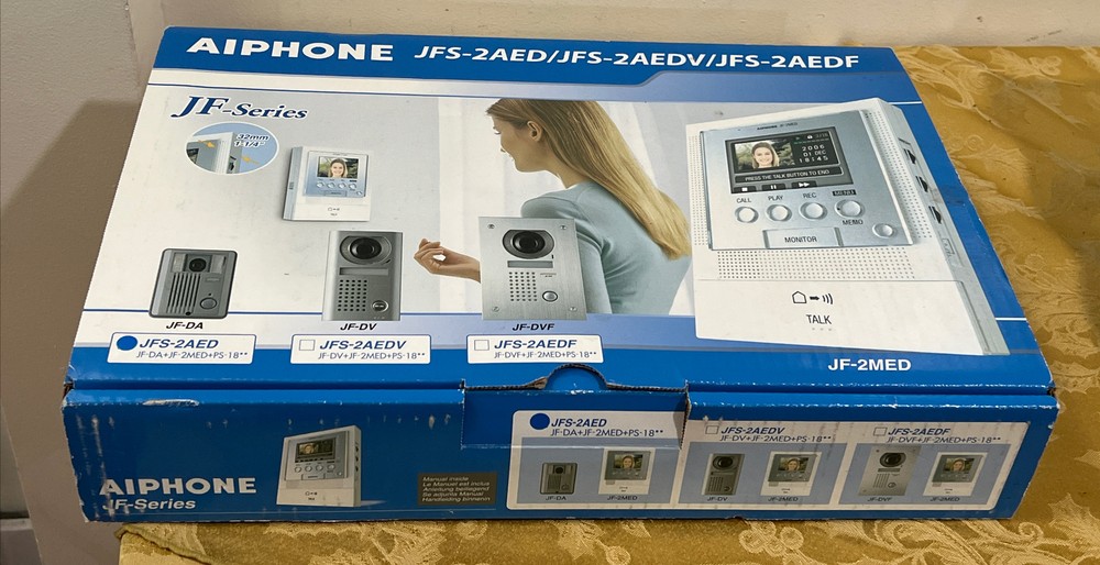 Aiphone JFS-2AED / JFS-2AEDV/ JFS-2AEDF Hands-Free Color Video Intercom System
