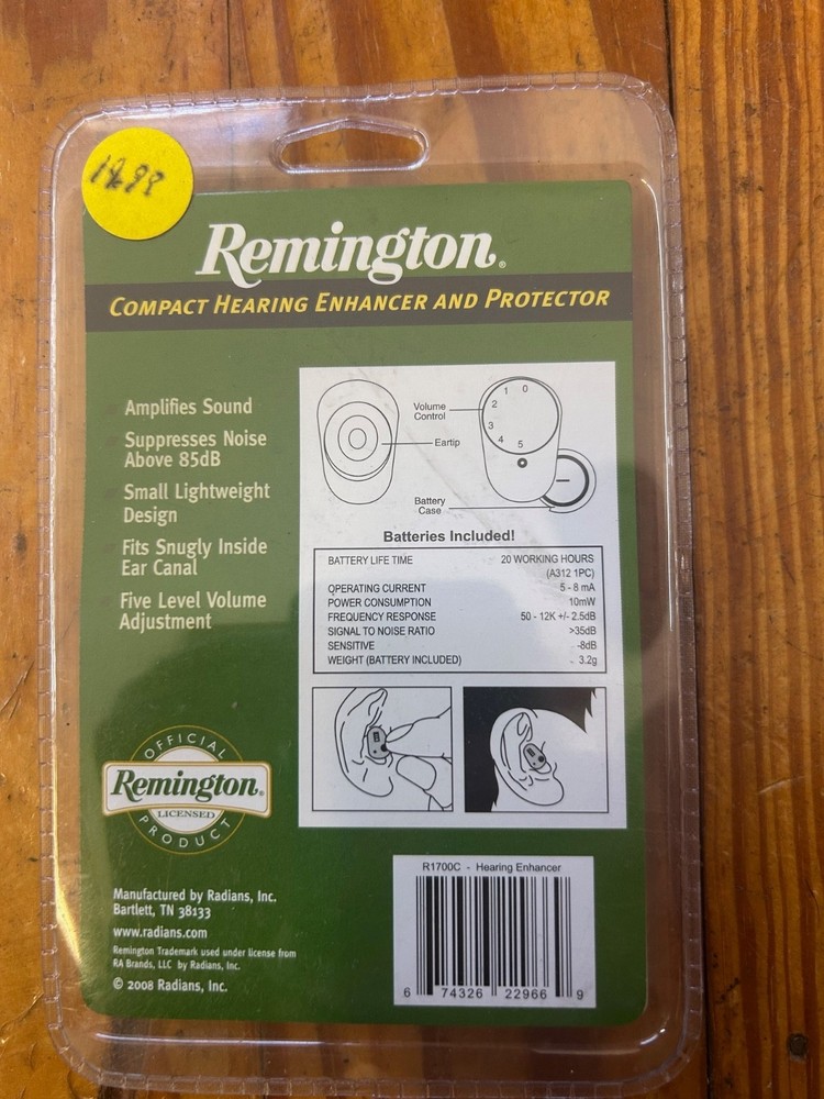 Remington compact hearing enhancer and protector
