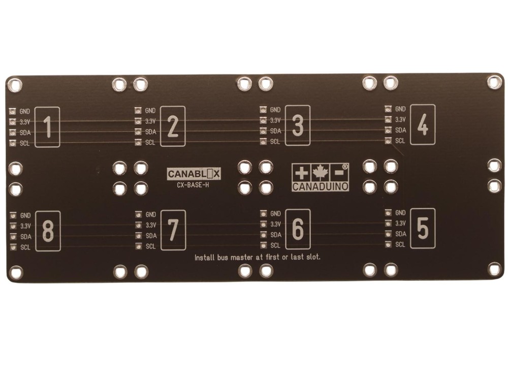 CANABLOX® Base 'H' with 4x2 Module Slots (CX-BASE-H)