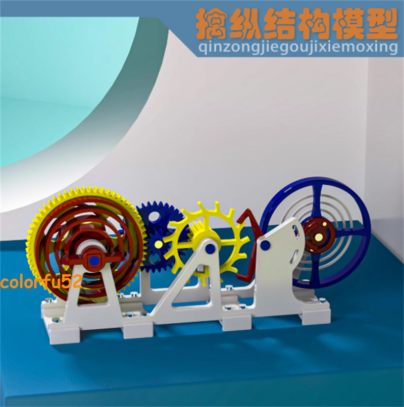 3D Printing Model Tourbillon Escapement Structure Clock Imitation Movement Model