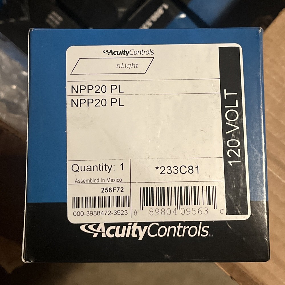 Sensor Switch NPP20 PL BP nLight Plenum Plug-Load Control 120V, 20A